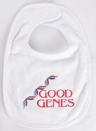 DNA Double Helix Design Baby Bib
