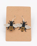 Realistic Honey Bee Earrings