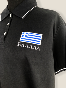 Greek Flag Women's Polo Shirt