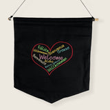 Welcome Embroidered Banner