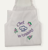 Chef-in-training Child's Apron and Matching Chef's hat