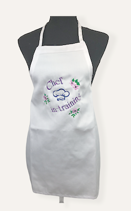 Chef-in-training Child's Apron and Matching Chef's hat