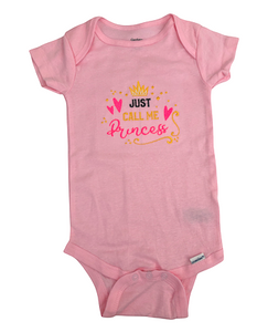 Princess Embroidered Onesie