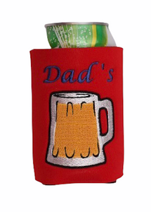 Dad's beer Embroidered Can Cooler