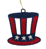 American Flag Hat FSL Ornament