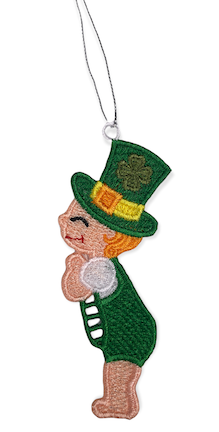 St Patrick's Day Boy FSL Ornament