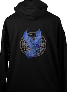 Celtic Raven Embroidered Sweatshirt