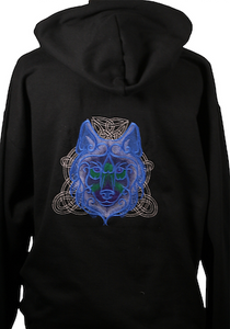 Celtic Wolf Embroidered Unisex Sweatshirt