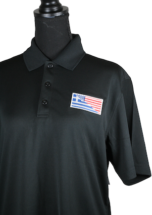 Greek-American Flag Unisex Polo Shirt