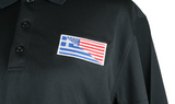 Greek-American Flag Embroidered Unisex Polo Shirt