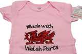 Made with Welsh Parts Embroidered Onesie