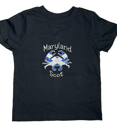 Maryland Scot Toddler Embroidered T-shirt