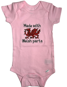 Made with Welsh Parts Onesie
