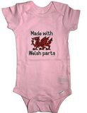 Made with Welsh Parts Embroidered Onesie (RRC)
