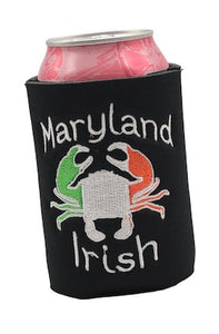 Maryland Irish Embroidered Can Cooler